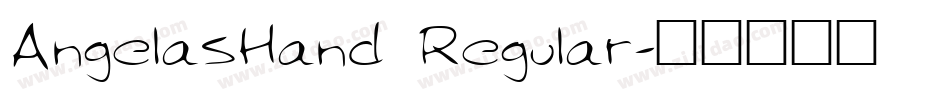 AngelasHand Regular字体转换